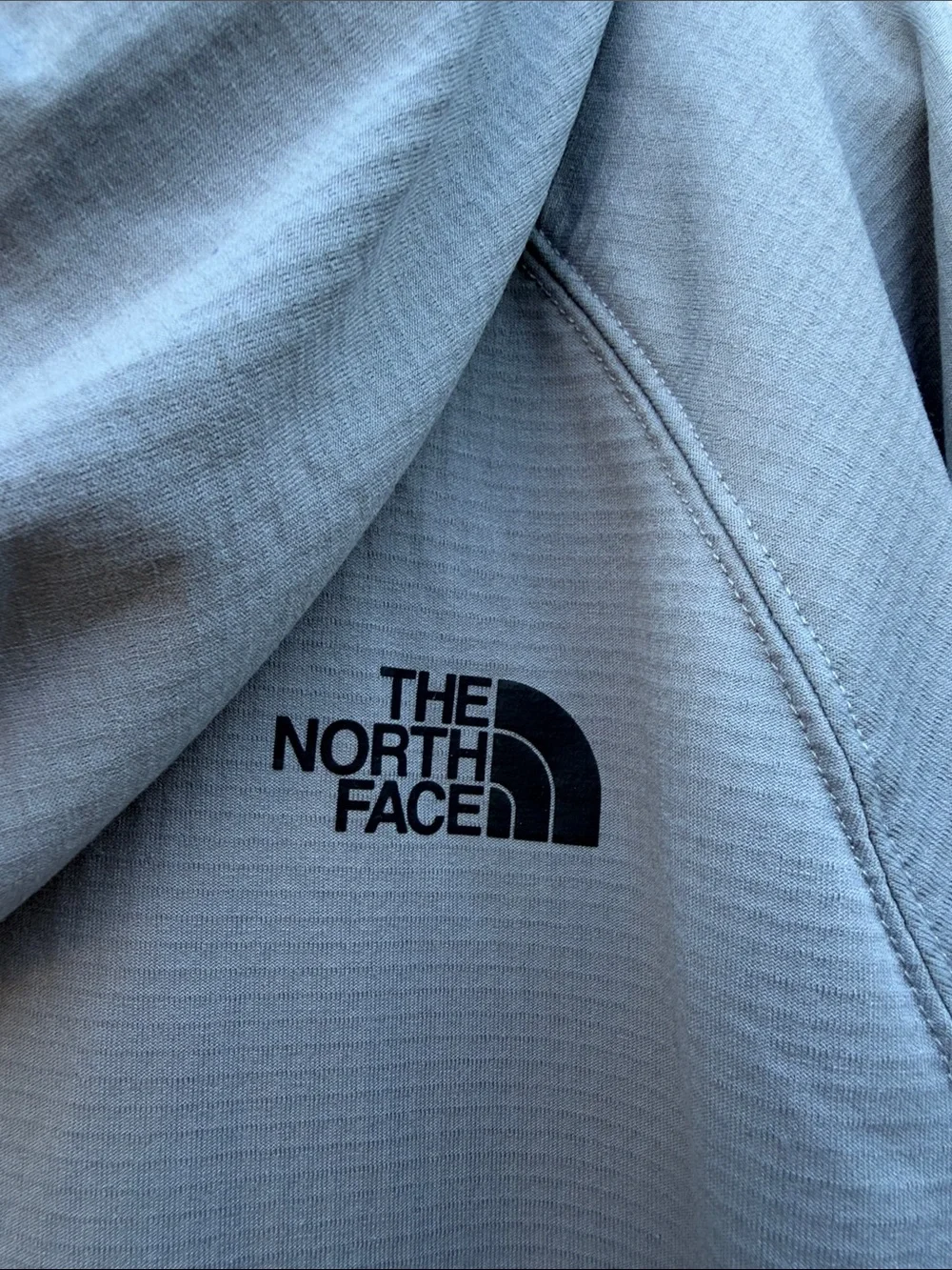 The North Face Men's Grey Fleece Grid Hoodie Full Zip Jacket Size XL